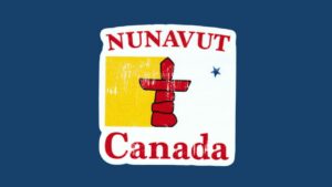Nunavut Aufkleber - Sticker 10 x 10,35 cm
