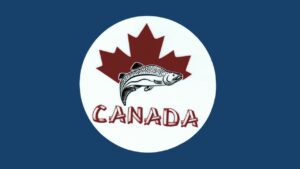 Canada Fishing - Aufkleber - Sticker 10 x 10,35 cm